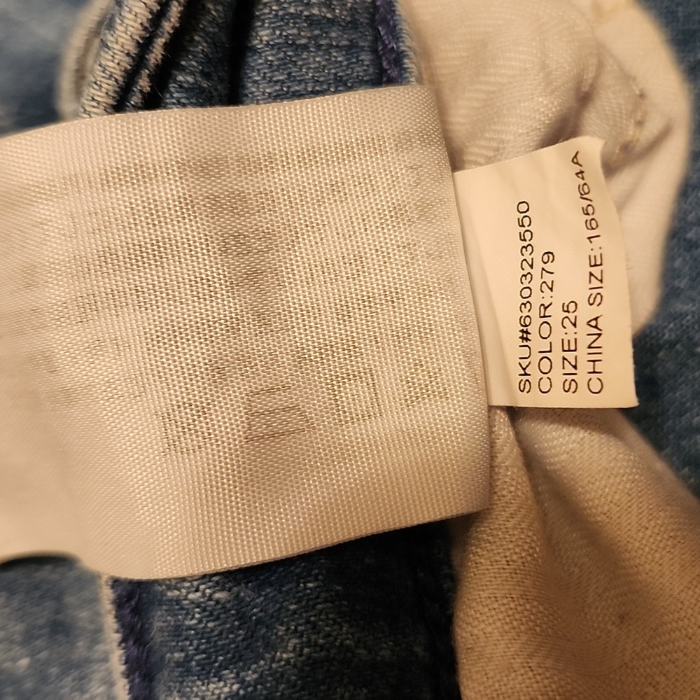 Abercrombie & Fitch Harper Low Rise Ankle Size 25/0 Distressed Jeans - Picture 7 of 7